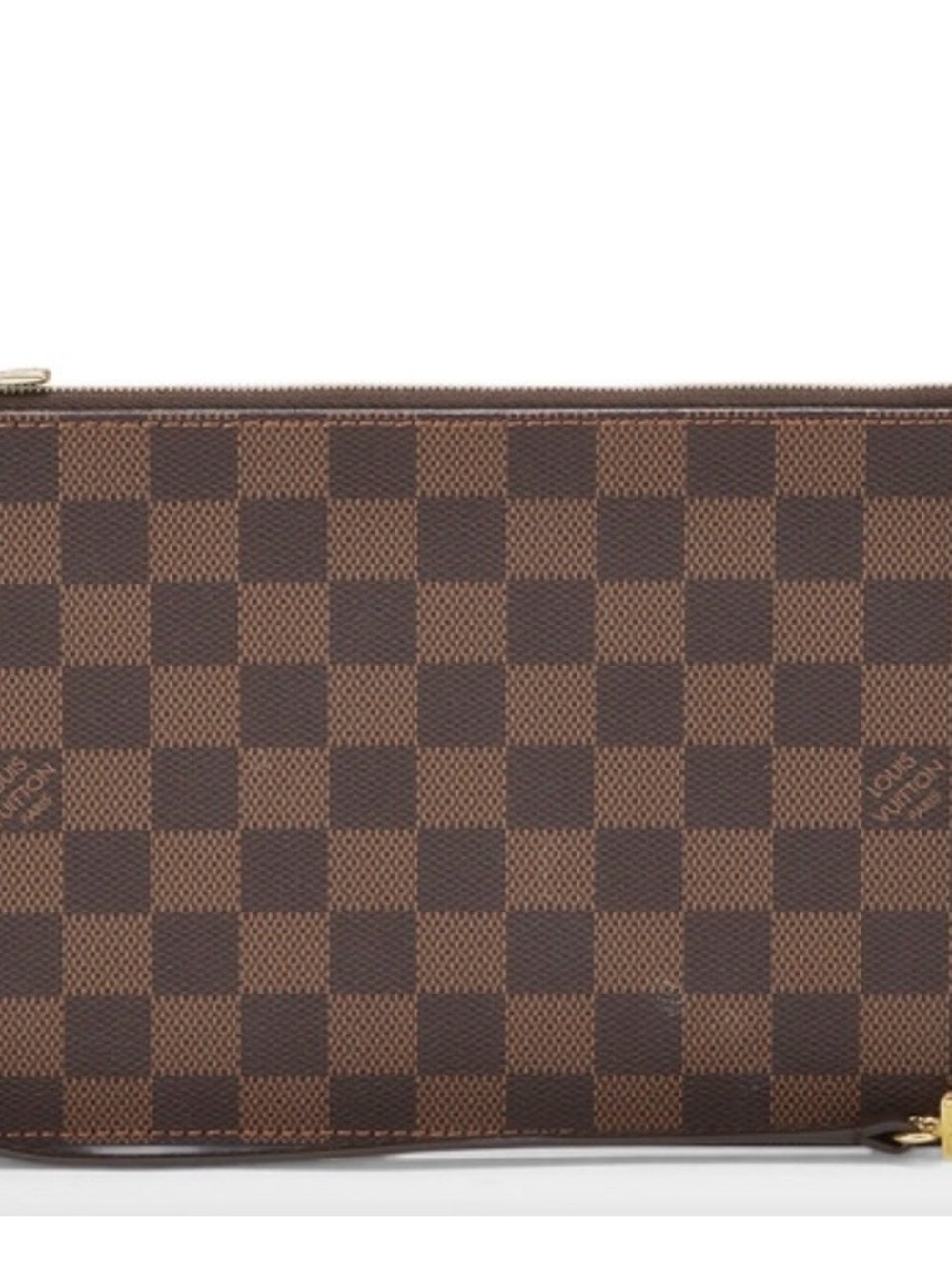 Designer Brown Checkered Women Clutch Pouch